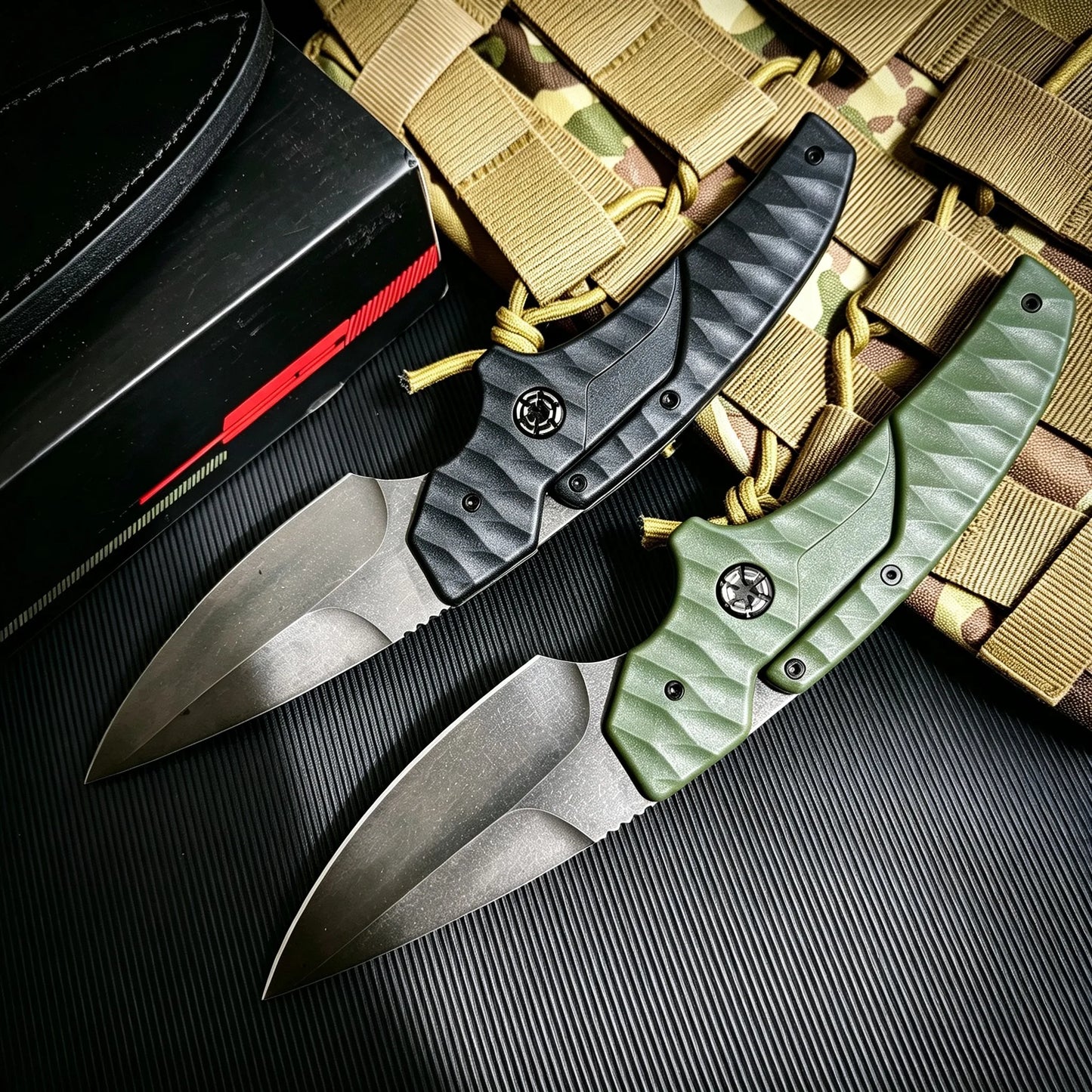 2-in-1 Tactical Folding Knife, Pocket Knife, Ideal for Outdoor Hunting, Camping, and Survival—The Perfect Gift