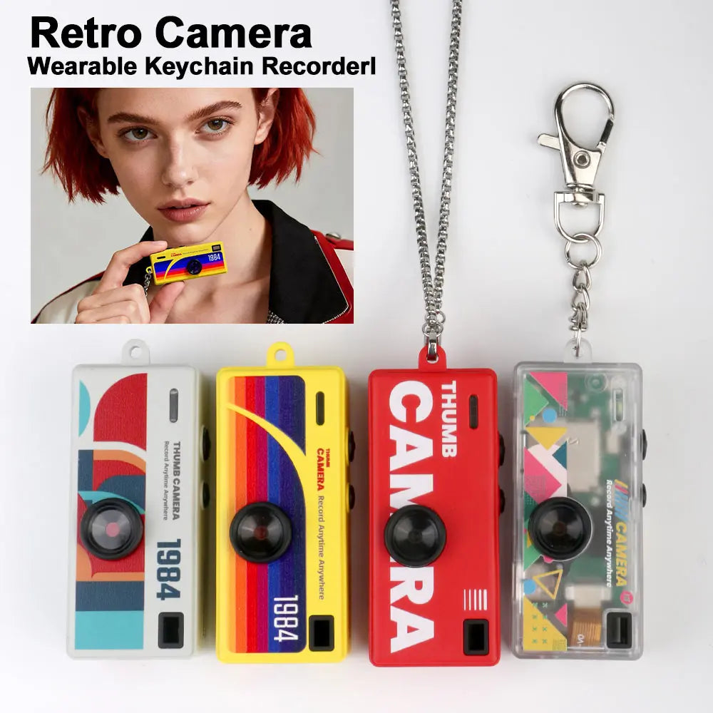 G6 Thumb Keychain Camera — 1080P Retro Mini Action Camera