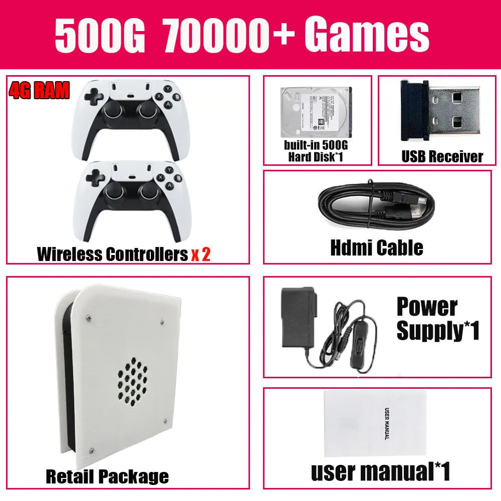 M15 Dual-System Game Console — Windows 11 + Batocera, i3 CPU, 60+ Emulators, Wireless Controller