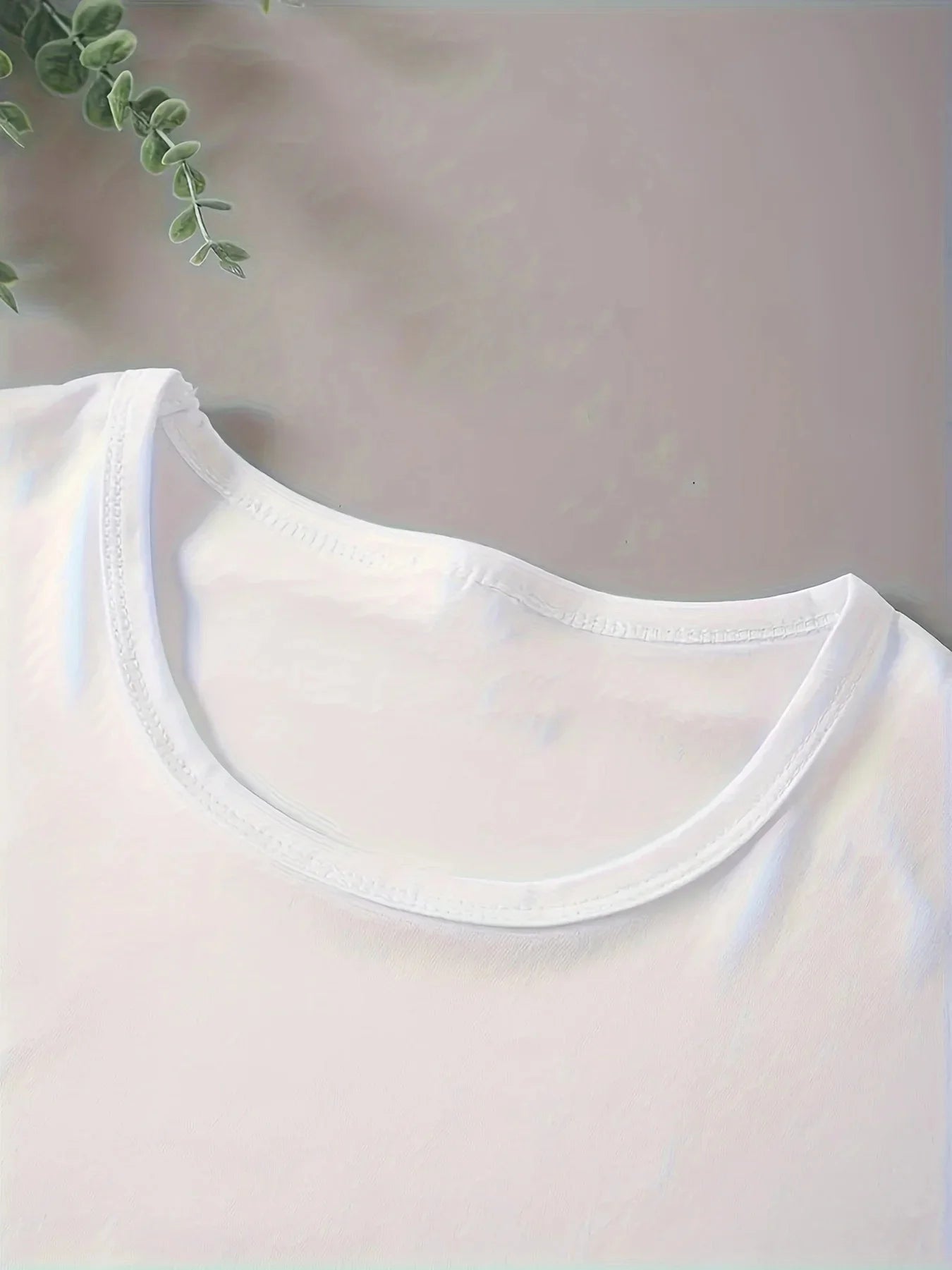 Women's Pink Orchid Print T-Shirt Sleeve Round Neck Top Summer Style T-shirt Comfortable Women's Clothing Top Aesthetic Clothes