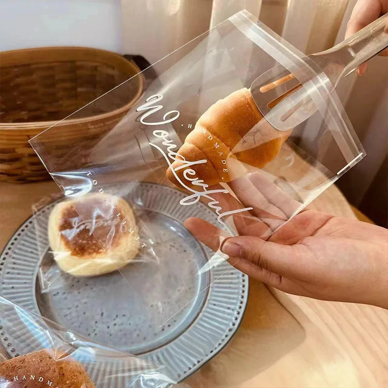 Bread Packaging Bags – Food-Grade Plastic, Self-Sealing, Non-Stick for Home & Bakeries