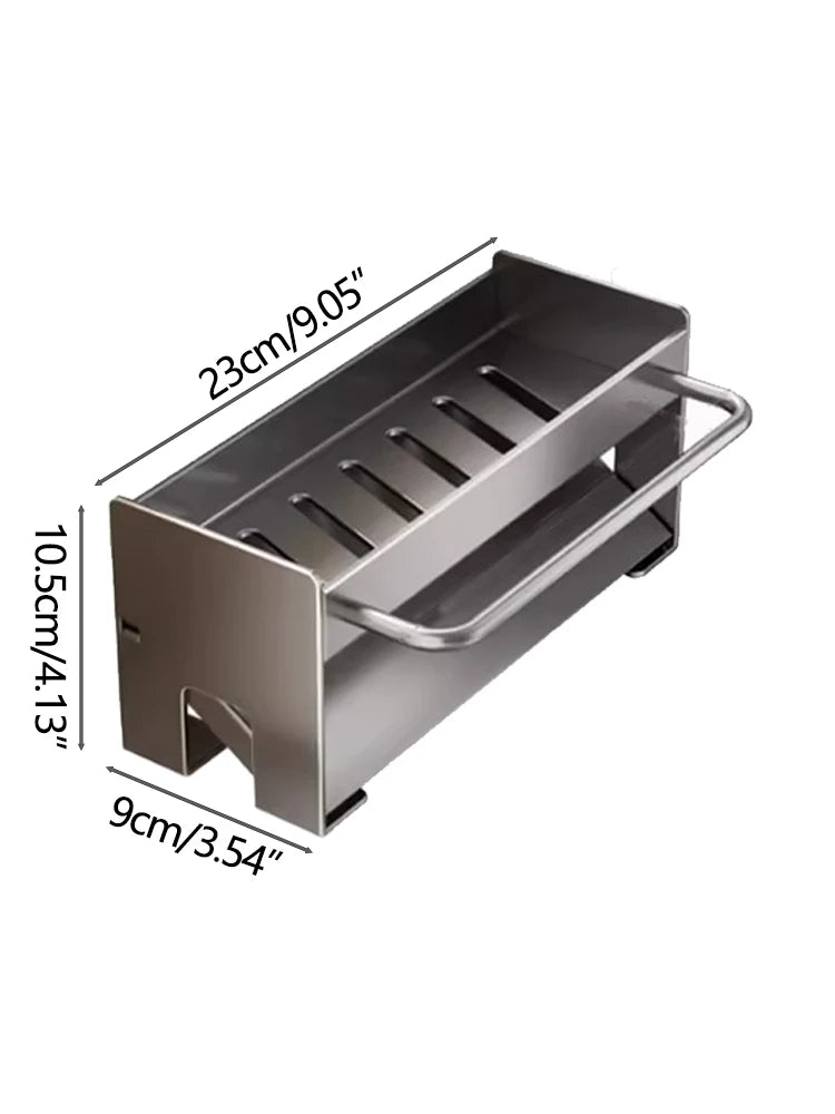 Kitchen Sink Caddy with Drain Tray - Sponge and Dish Brush Holder - photo 6