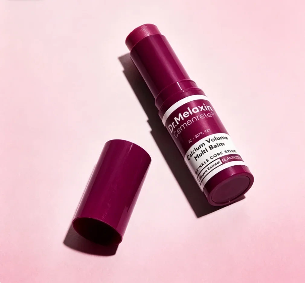 Calcium Multi Balm Stick, All-in-One Hydrating Balm, Eye & Neck Balm, Makeup Base & Face Moisture Balm, Korean Skincare, 0.31 oz