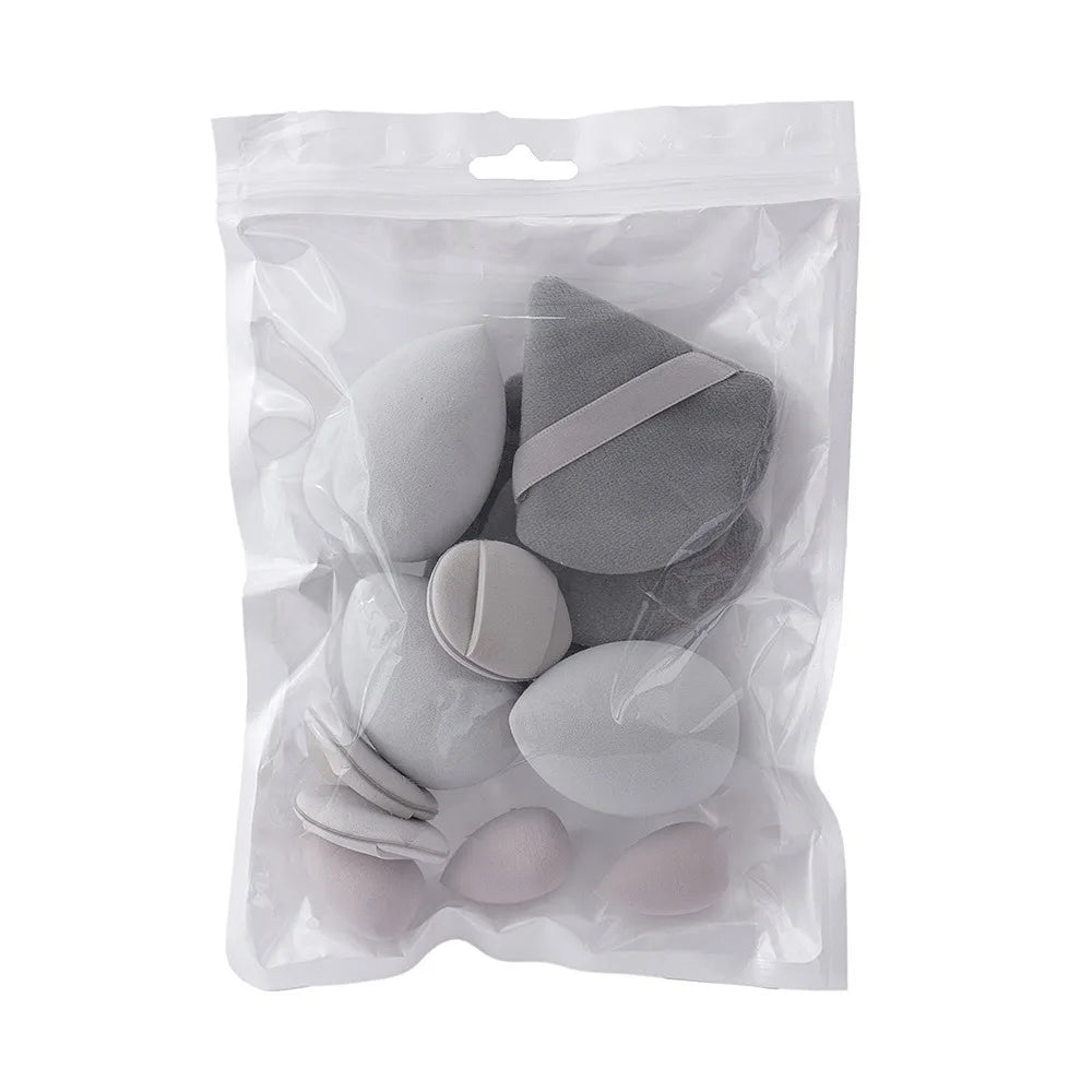 12pcs Soft All-Purpose Makeup Sponge Set 4Types Beauty Tools Beauty Egg Dry Wet Dual Use Powder Puff