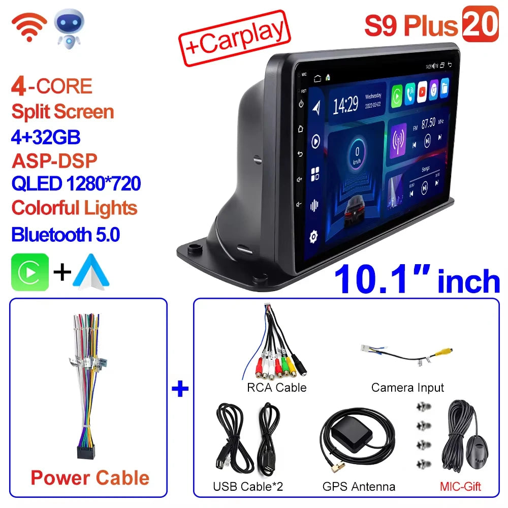CAIXI 9"/10" Universal 2-DIN Android Car Stereo — CarPlay, GPS Navigation, Truck & Car Fit