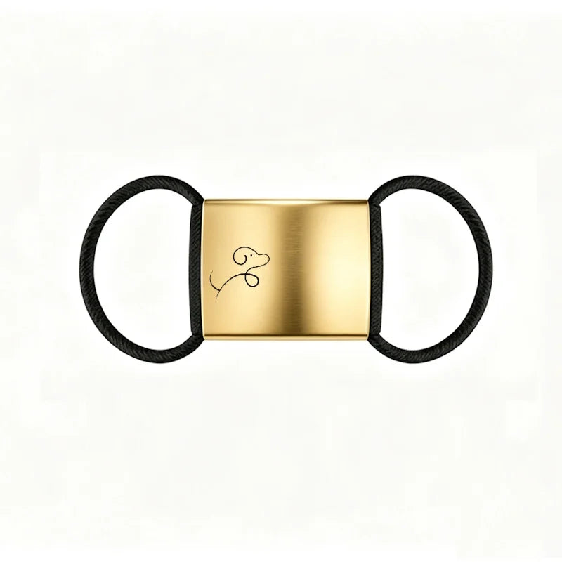 Silent Slide-On Pet ID Tag - Noiseless Engraved Collar Tag