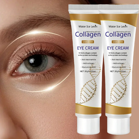 Water Ice Levin Collagen Eye Serum – Anti Dark Circles, Eye Bags & Puffiness | Firming & Moisturizing Eye Cream | CPNP Certified