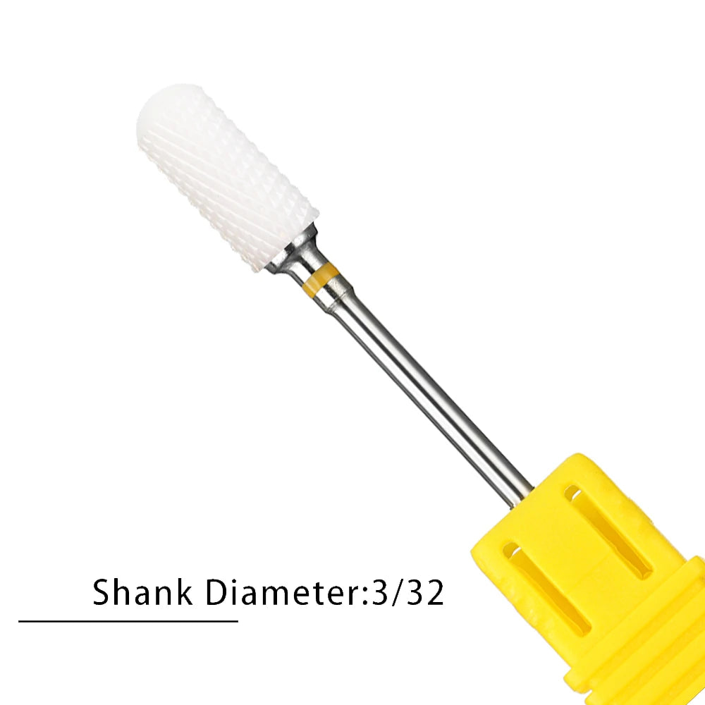 Nail Drill Bits Flame Ceramic Cutters for Manicure Electric Pedicure Nail Bits Gel Polish Remover Files Burr Nail Accessories