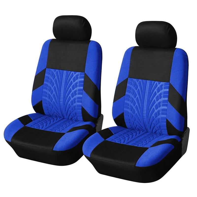 Universal Car Seat Covers 5 Pc Set with Tire Track Detail