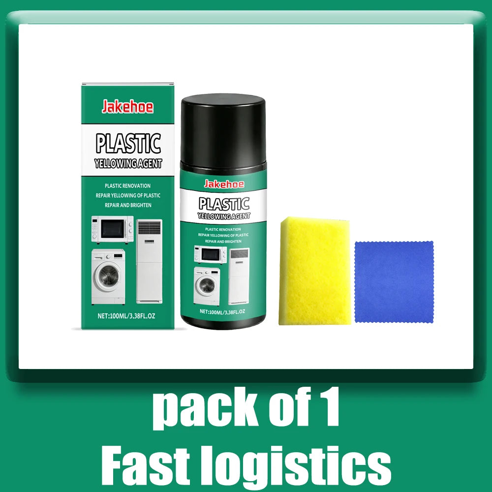 Plastic Yellowing Remover Scratch Repair - Appliances AC Units Fridge Toilet Back To White Gloss Long-Lasting Polish Clean Care*