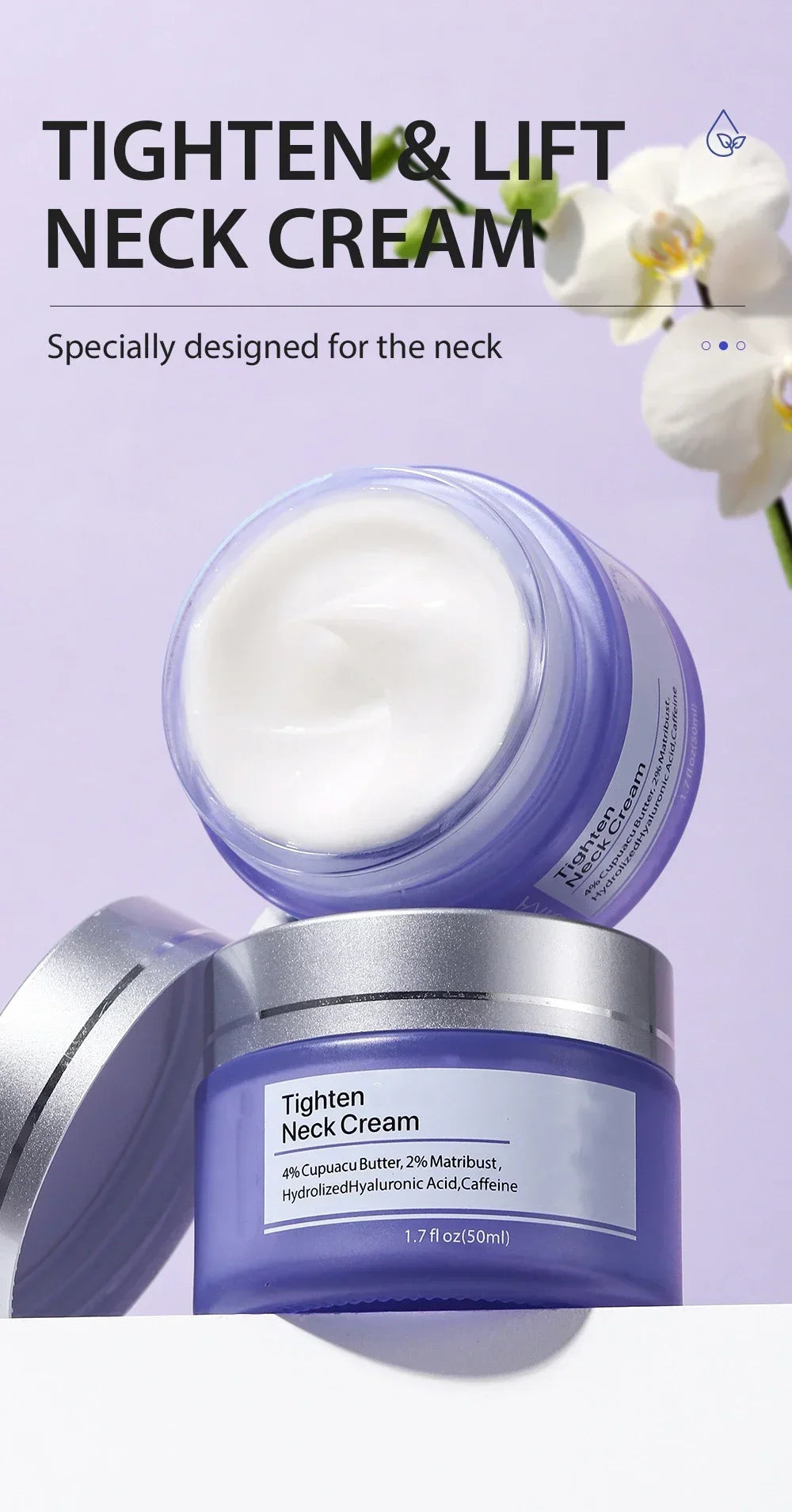 Tighten Lift Neck Cream Firming Lifting Brightens Eliminate Neck Fine Lines Neck Remove Double Chin Rejuvenation Cream Skin Care