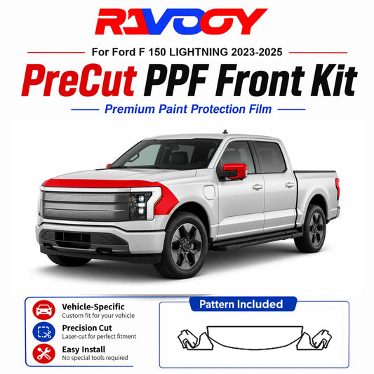 Precut Self-Healing Paint Protection Film (PPF) Kit for Ford F-150 Lightning 2023–2025