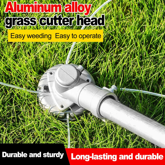 Universal Aluminum Alloy Lawn Mower Head and Replacement Nylon Steel for Lawn Mowing Line Lawn Mower Weed Head Accessories