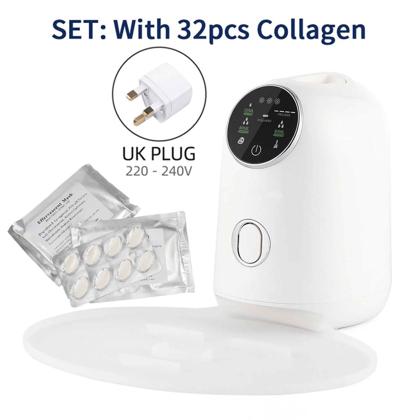 Foreverlily DIY Mask Machine Home Use Mask Making Vegetable Fruit Juice Milk Self-made Facial Mask Automatic Mask Maker SPA Care.women