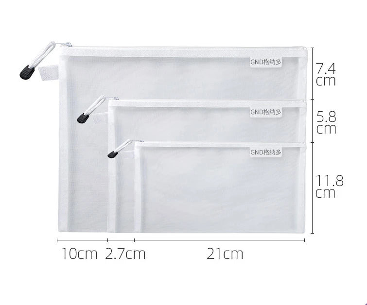 Toy storage bag Children's building blocks small toys special sorting bag bag transparent mesh gauze zipper mesh bag