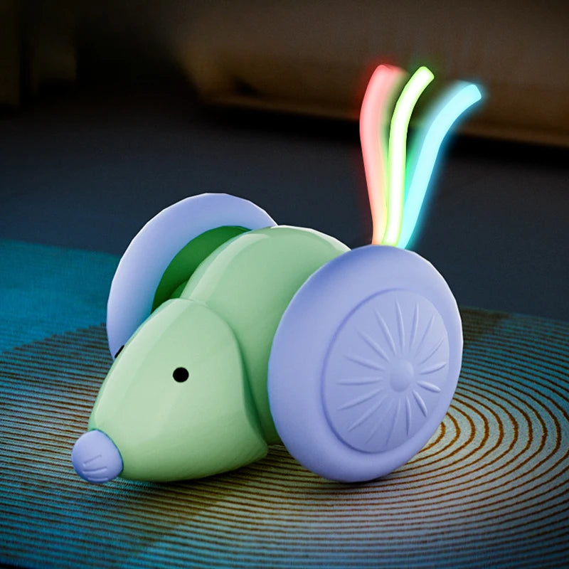 Automatic Mouse Car Cat Toy - Rechargeable, Obstacle Sensing – photo 2