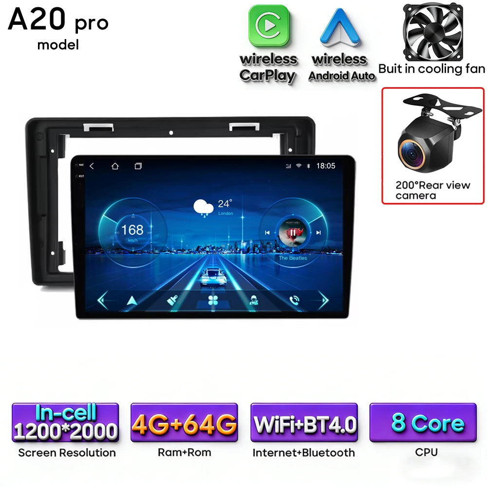 Car Stereo with Apple CarPlay & Android Auto, Compatible with Peugeot Partner & Citroen Berlingo 2 B9