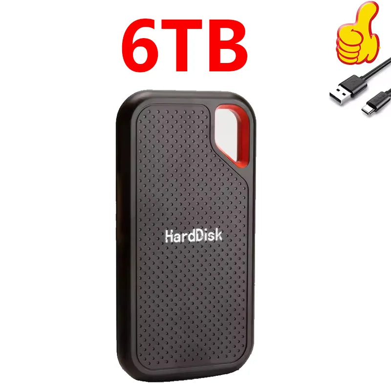 Portable SSD 1TB Original High Speed Hard Disk 4TB External Hard Drive 256TB USB3.1 Solid State Disk for Laptop/Phone/MAC/PC