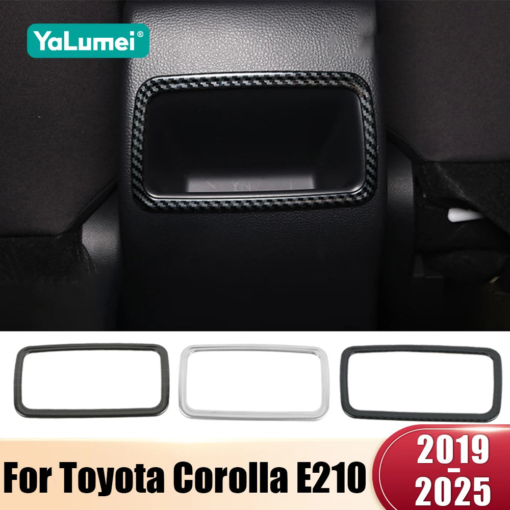 For Toyota Corolla E210 2019-2021 2022 2023 2024 2025 Hybrid Car Rear Seat Console Air Conditioning Outlet Cover Trim Sticker