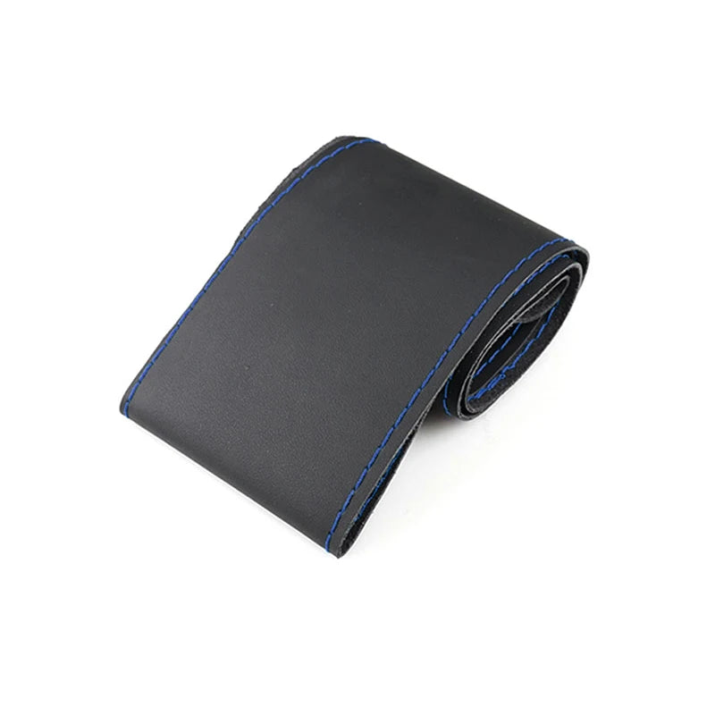 38cm DIY Microfiber Leather Steering Wheel Cover Kit