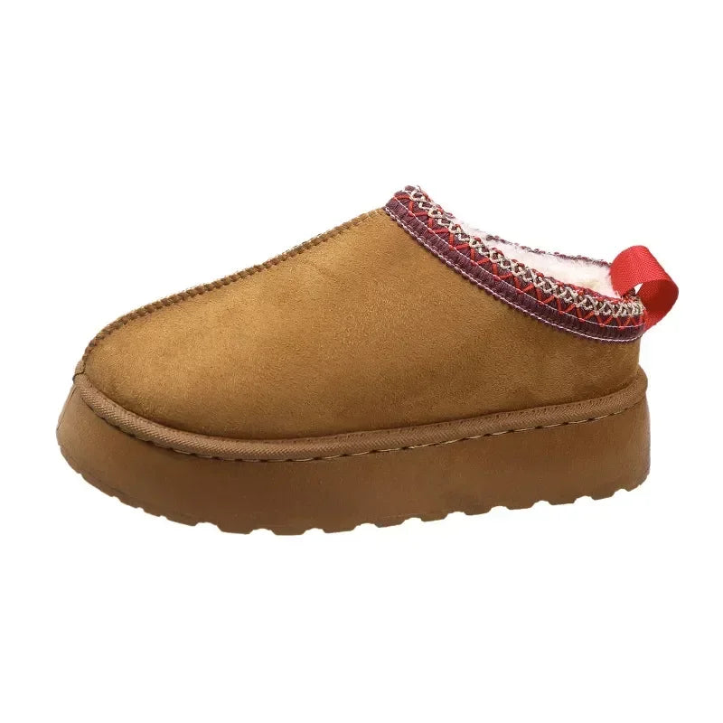 Women's Plush Lined Ankle Snow Boots - Thick Sole Winter Boots - photo 5