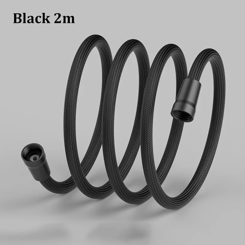 Explosion-proof Connecting Pipe Nylon Rope Braided Shower Pipe 4 Points Universal Water Pipe Hot And Cold Shower Head