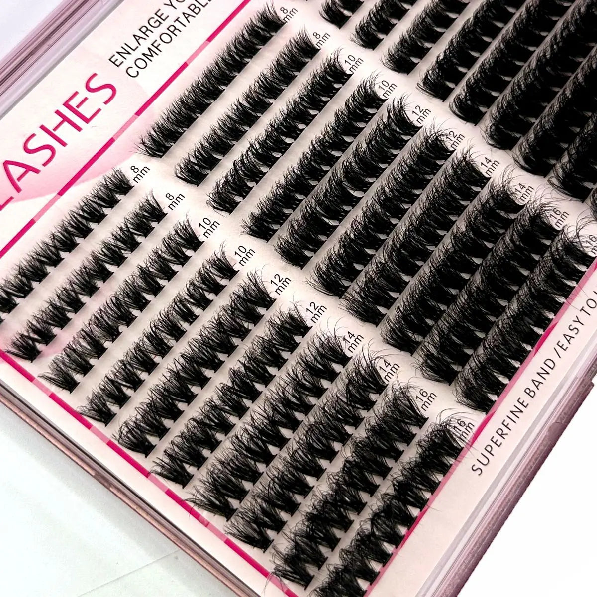 30Rows Cluster Eyelash Extension 8-16mm Mix Fluffy Thick Lash Clusters 60D80D100D Wispy Individual Eyelash Extension Cluster