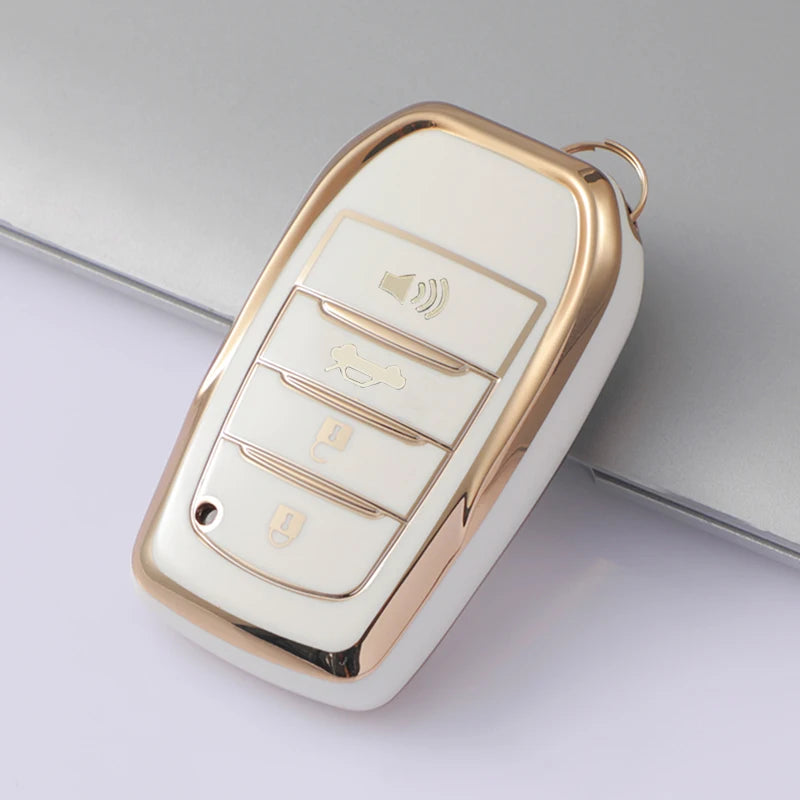 2 3 4 Buttons TPU Car Key Case Cover for Toyota Land Cruiser 200 300 Fortuner Camry Prado Crown TLK 200 Yaris Cross Hilux Innova