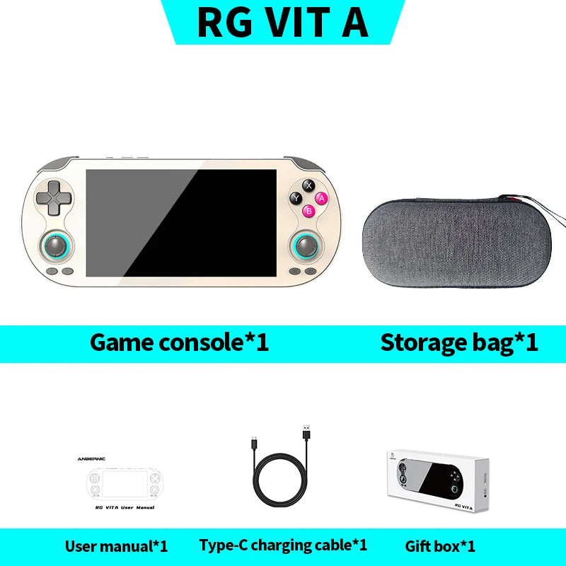 RG VITA / RGVITA Pro Handheld Game Console 5.46'' IPS Touchscreen 5000mAh Video Gaming Player Supports AI Streaming