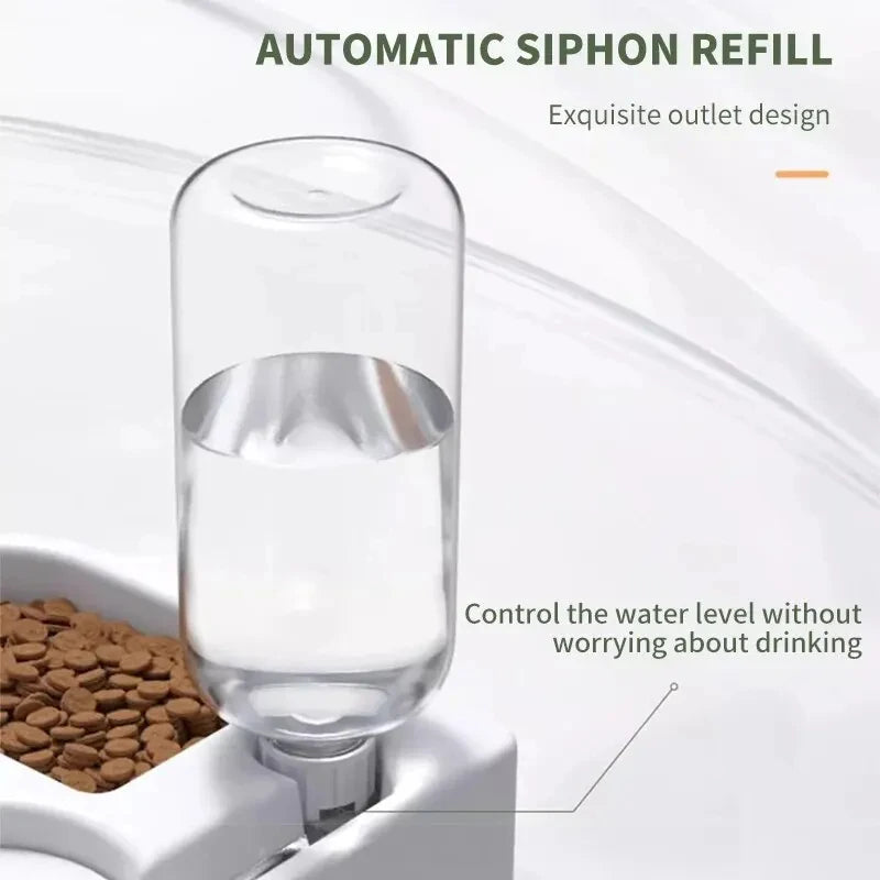 Dual-Purpose Pet Bowl - Automatic Drinking & Feeding Station – photo 3