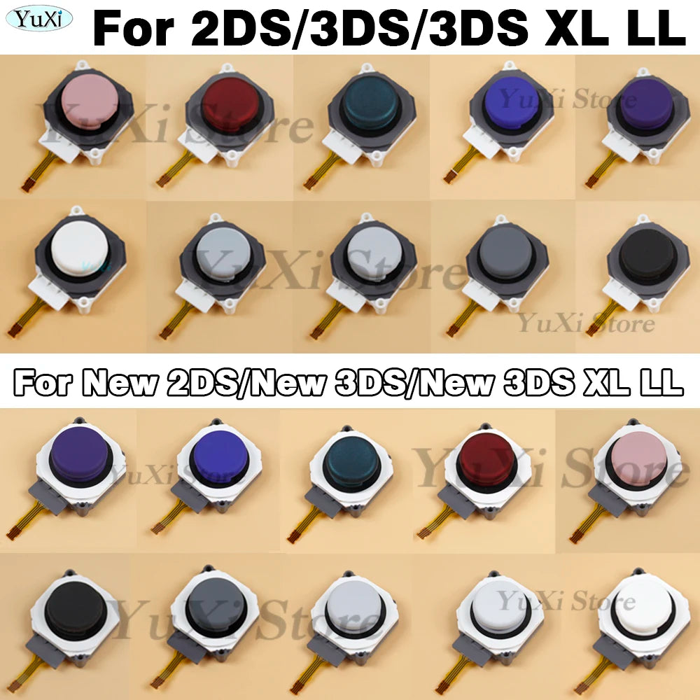 1pc 3D Analog Joystick Thumb Stick for New 3DS XL LL New 2DS for 3DS 2DS Game Console Original Thumbstick Module Replacement