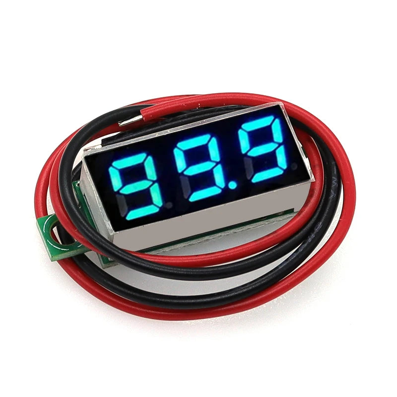 0.28 / 0.36 Inch DC LED Digital Voltmeter 0-100V Voltage Meter Auto Car Mobile Power Voltage Tester Detector 12V Red Green Blue