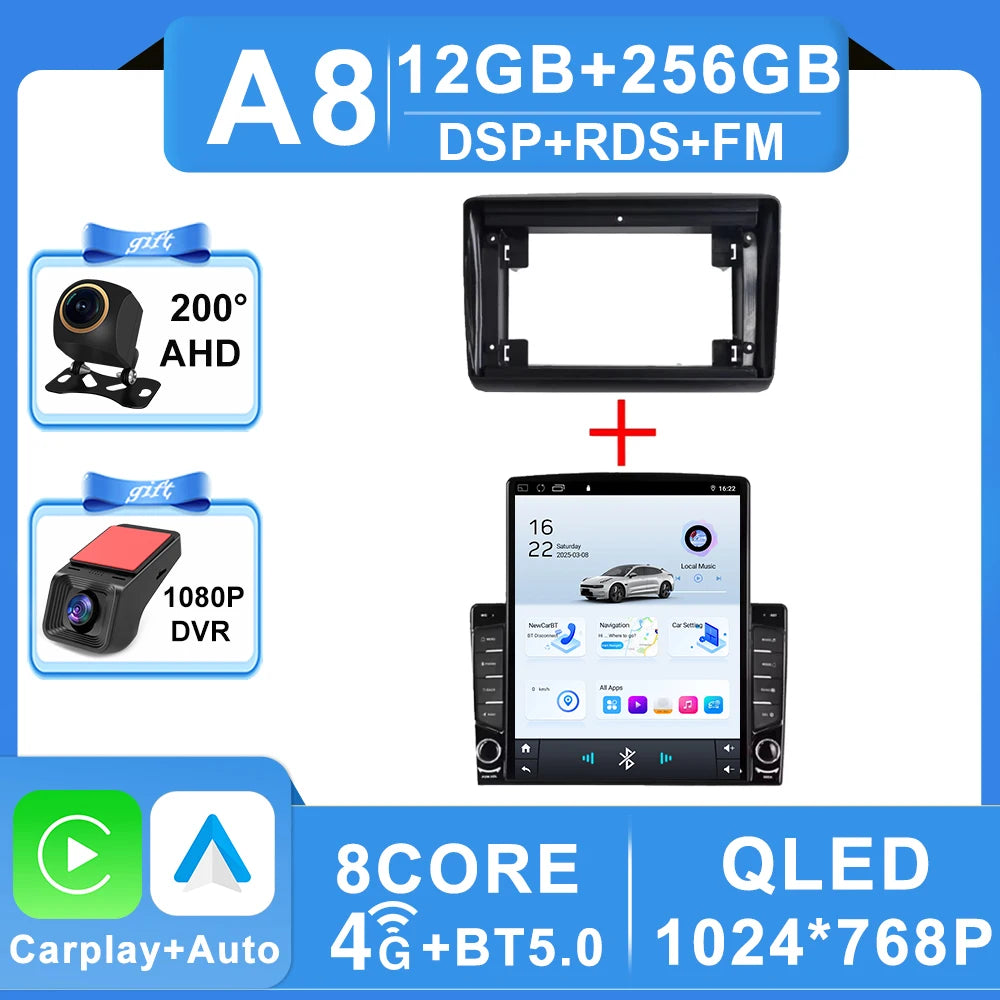 9.7" Android Car Stereo for Citroen Jumper, Peugeot Boxer & Fiat Ducato (2006–2022) — CarPlay, GPS, WiFi