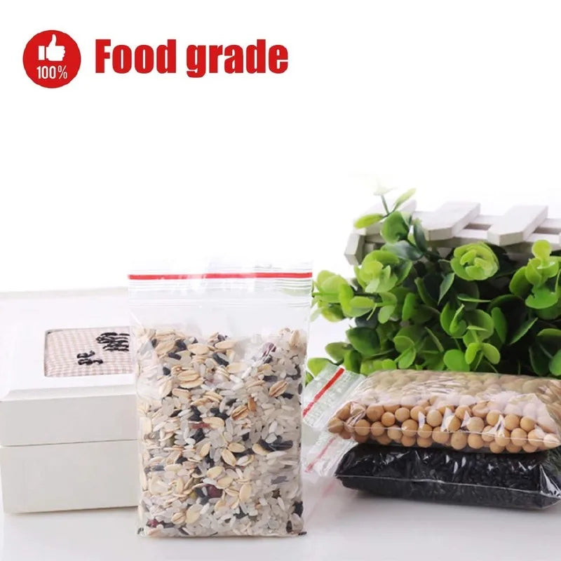 Thicken Clear Zipper Sealed Bags – Heavy-Duty Reclosable Plastic Storage Pouches for Jewelry, Food & Small Parts | Wholesale
