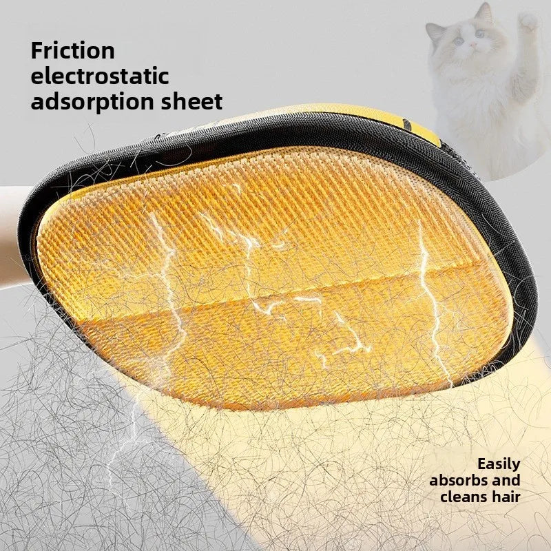 Pet Hair Removal Kit – Sticky Roller, Static Brush & Grooming Gloves for Cat & Dog Fur on Furniture, Car & Clothing