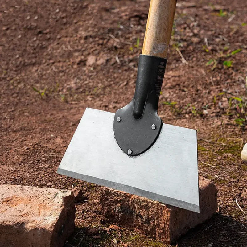 30cm Metal Weed Cleaning Shovel – Sharpened Steel De-Icing & Soil Scraping Garden Tool
