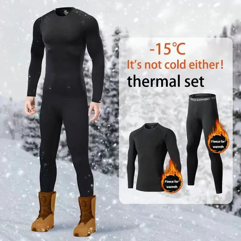 Men's Thermal Underwear Set - 2 Piece Fitted Long Johns - photo 4
