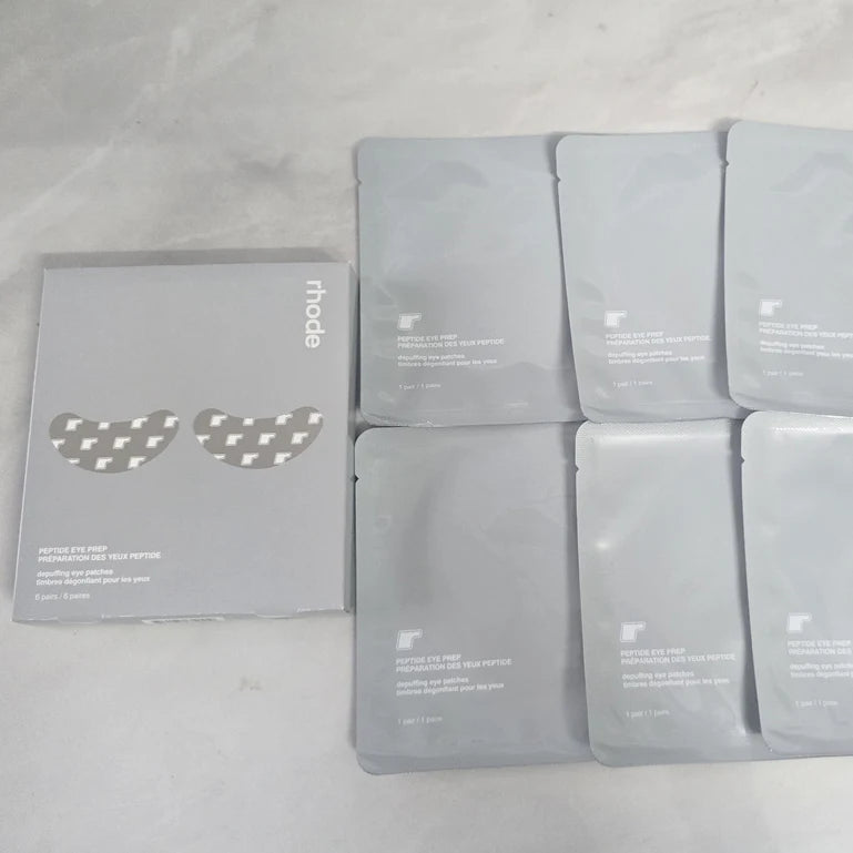 Rhodeskin Peptide Banana Eye Prep Depuffing Eye Patches Care Lip Gloss Blusher Hailey Bieber Skin Makeup Moisturizer Blush Girl