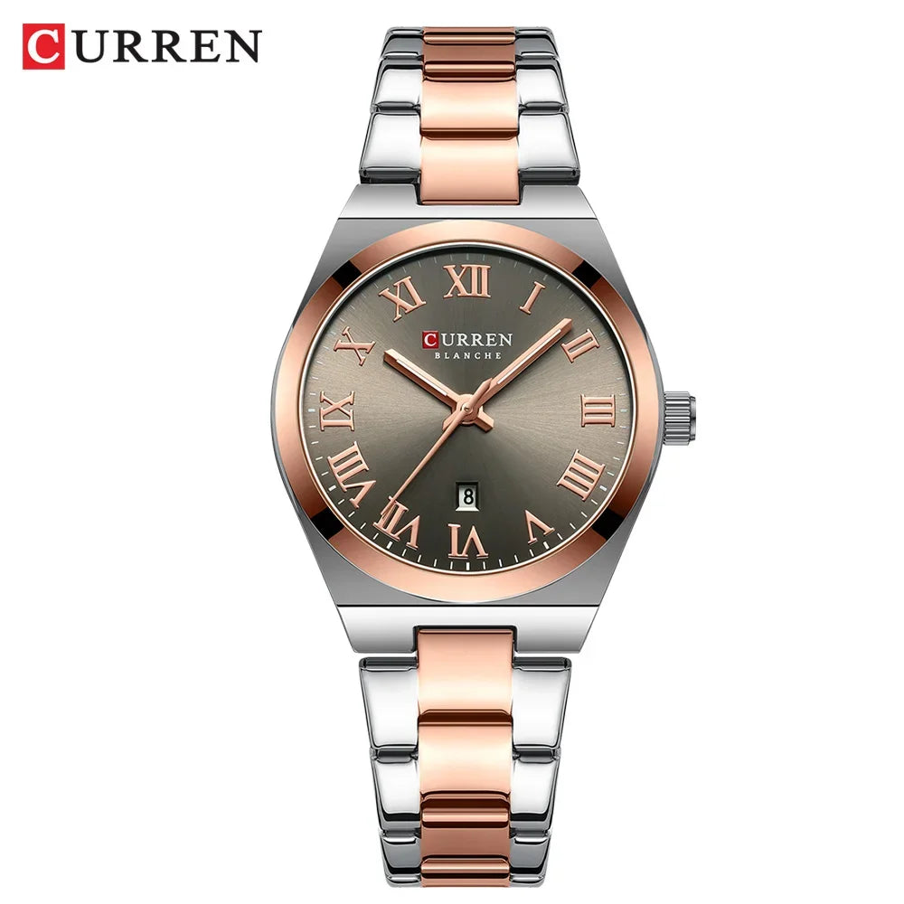 Stylish Waterproof Women’s Stainless Steel Bracelet Watch