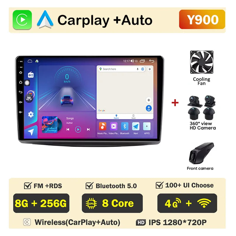 9" Android Car Stereo for Alfa Romeo MiTo 955 (2008–2016) — CarPlay, Android Auto, DSP, QLED, 4G+WiFi