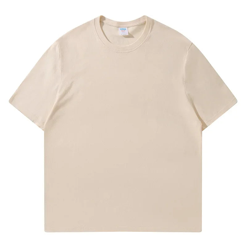 Women's 100% Cotton Loose Tee — Solid O-Neck Short-Sleeve Casual Summer Top