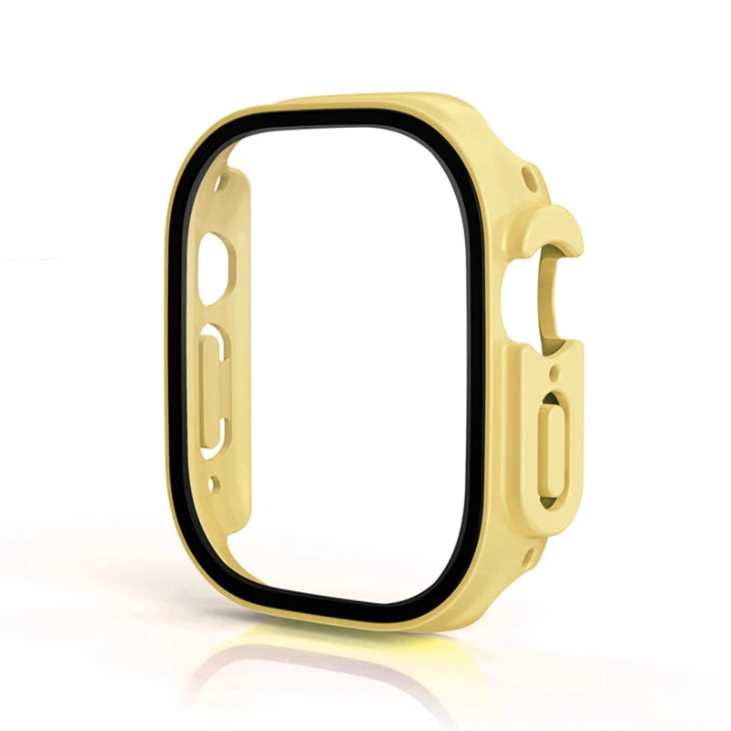 For Apple Watch Ultra 3 49mm 2026 PC Bumper+Screen Protector Tempered Glass+Cover for apple watch Case ultra 2/Ultra Accessories