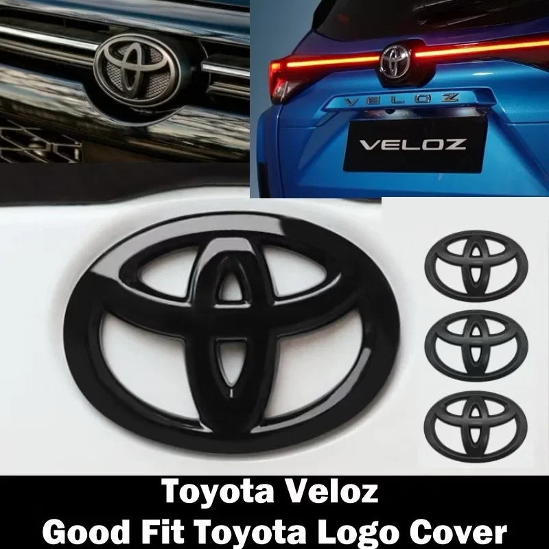 3D Car Emblem sticker For Toyota Front Grill Hood Rear Trunk Logo Corolla Camry RAV4 Hilux Yaris Prius Prado Badge Accessory