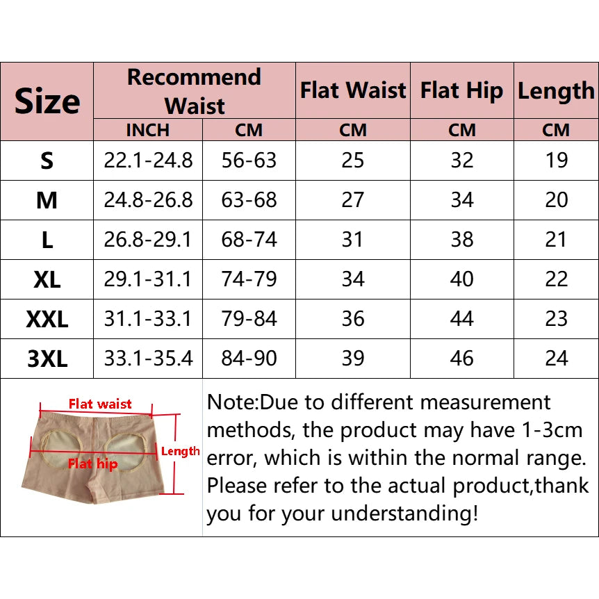 Women Butt Lifter Panties Tummy Control Enhancer Body Shaper Briefs Underwear Booty Waist Trainer Sexy Ass Push Up Panty