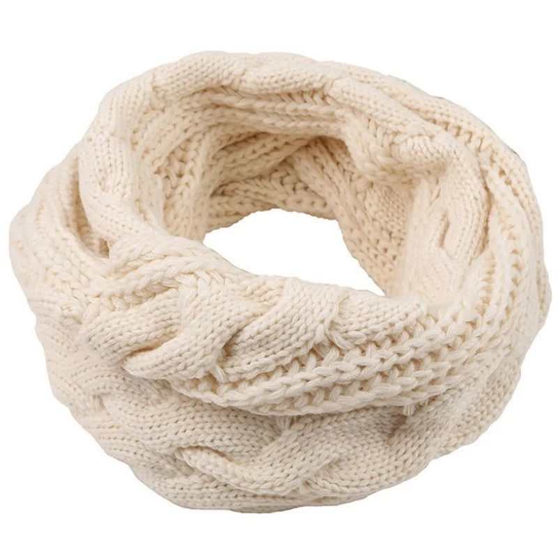 Women's Color Block Knit Loop Scarf - Circle Infinity Winter Scarf - photo 13