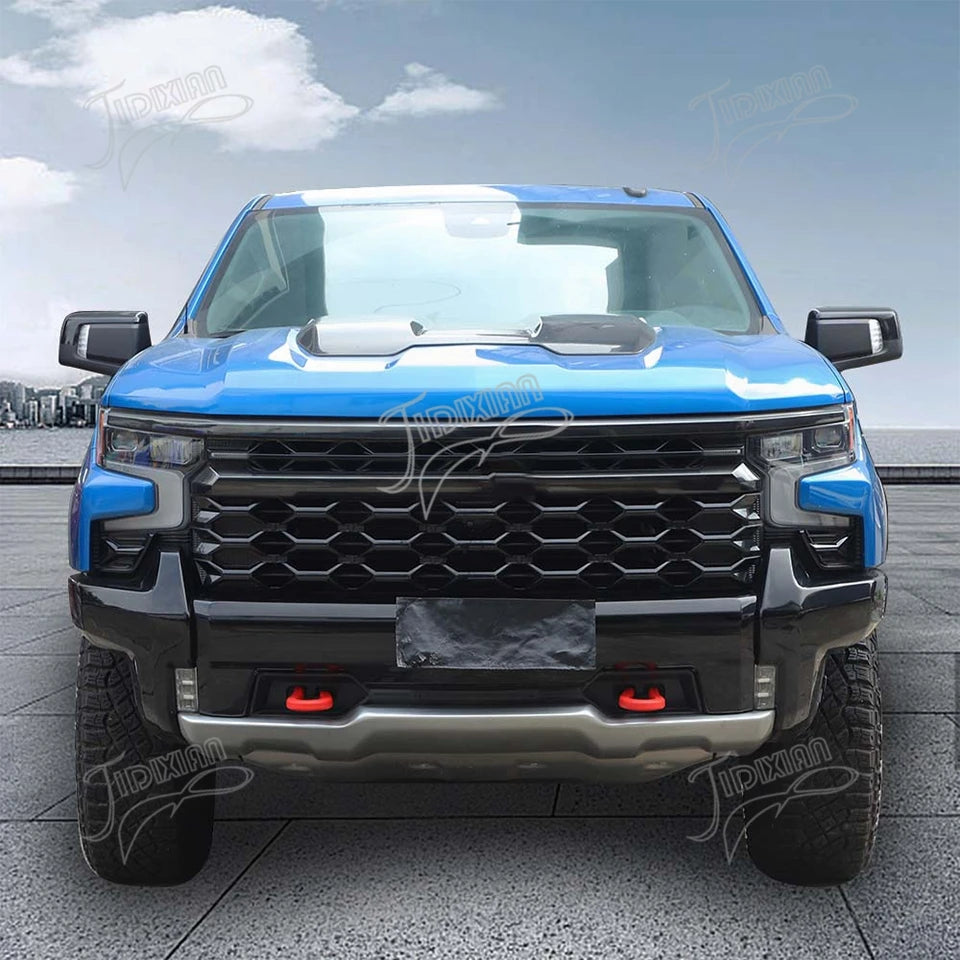 JIDIXIAN Fit for Chevrolet Silverado for GMC Sierra 2014-2026 Car Exterior Front Bumper Trailer Tow Hook Protective Cover