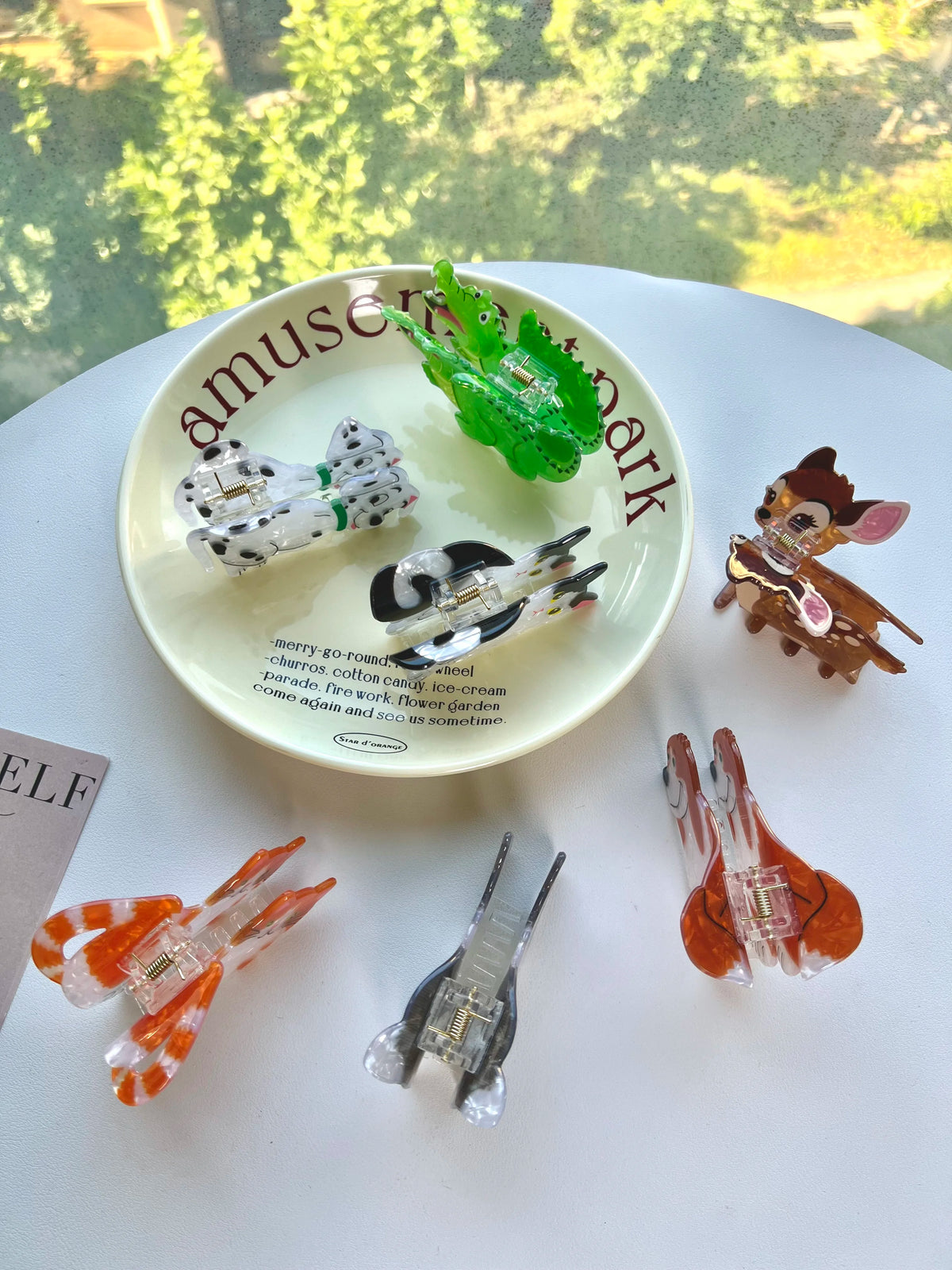 Animal Claw Hair Clips. Unique and casual summer family style. Acetate, handmade. High - quality. Fashion - trendy.