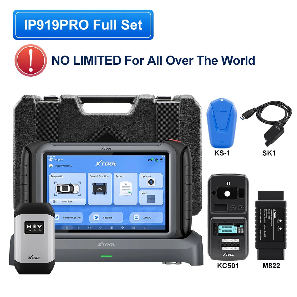 XTOOL IP919 PRO IP919PRO Car Diagnostic Tools Automatic Scanner ECU Coding Programming 51 Service CANFD DOIP Topology DOIP FCA