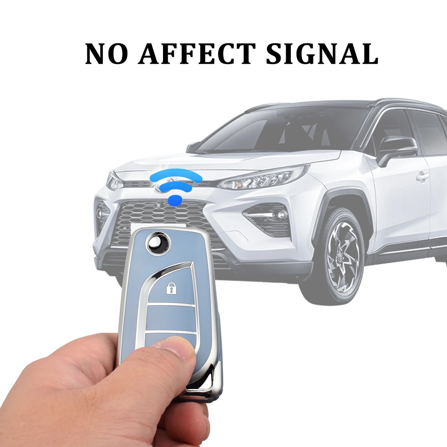 2 Button Key Case Shell Fob Keyring for Toyota Auris Corolla Avensis Verso Yaris Aygo Scion TC IM Camry RAV4 Forturner Hilux
