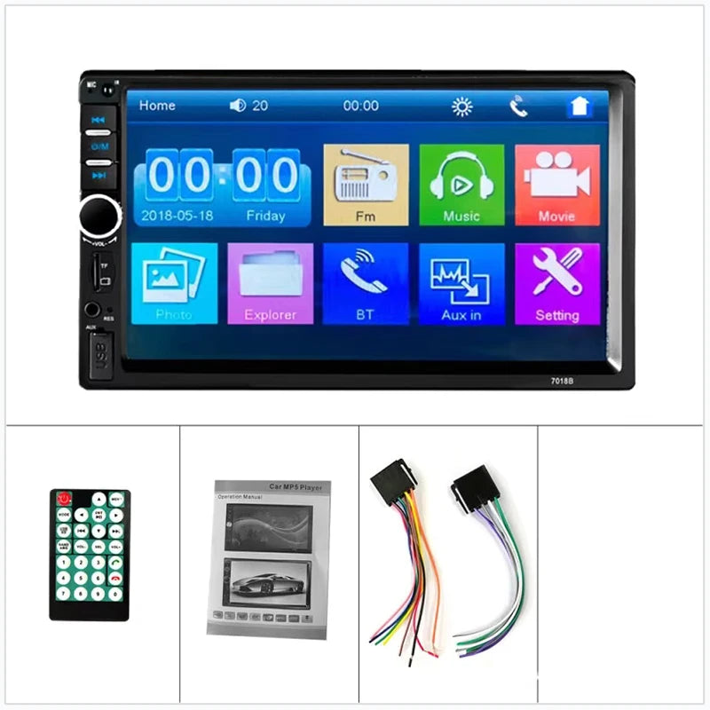 Universal 2 Din Car Radio 7inch HD Touch Screen Autoradio Multimedia Player Universal Car Stereo MP5 Player Bluetooth Car Player
